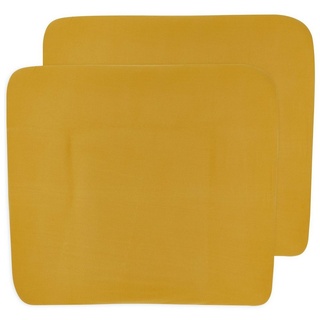Meyco Baby Wickelauflagenbezug Uni Honey Gold (2-tlg), 85x75cm gelb