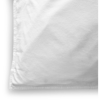 Bettwäsche 150 x 220 cm Baumwolle Weiß