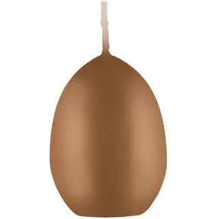 Kopschitz Kerzen Eikerzen, Gänseei Metallic Kupfer, 9 x 6 cm, 6 Stück, Ostereikerzen