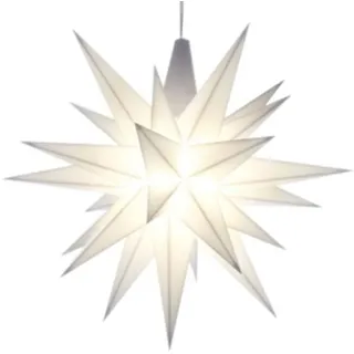 Herrnhuter Stern A1e 13 cm Weiß – Kunststoff Weihnachtsstern - Weiß