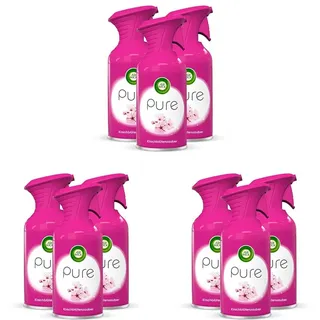Air Wick PURE Kirschblütenzauber – Blumig-frisches Duftspray geruchsneutralisierend & ohne feuchten Niederschlag – Duft: Kirschblüte – 3 x 250 ml (Packung mit 3)