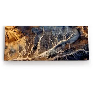 möbel-direkt.de Leinwandbild Fotografie der Wüsten Afrikas aus der Luft Abstrakt Kunstvoll