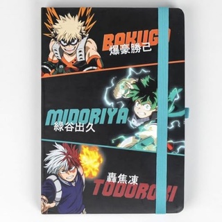 CERDÁ LIFE'S LITTLE MOMENTS My Hero Academia Schreibwarenset mit Kugelschreiber und Notizbuch, Design in Schwarz und Grün, Design für Schreibwaren, Originalprodukt, entworfen in Spanien, Schwarz/Grün,