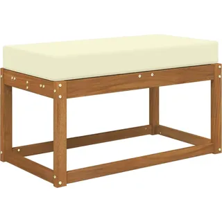 vidaXL Sitzkissen für Outdoor Creme 80 x 40 x 8 cm 100 Polyester