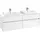 Waschbeckenunterschrank C02400DH 160 x 55 cm Glossy White