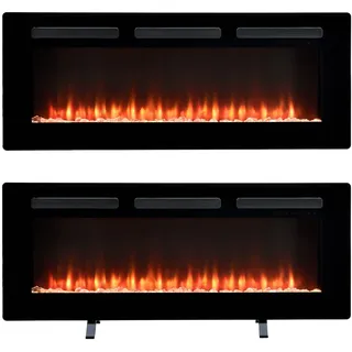 Dimplex Sierra 48 Optiflame Media Wandkamin 48′′/122cm Glas Elektrokamin