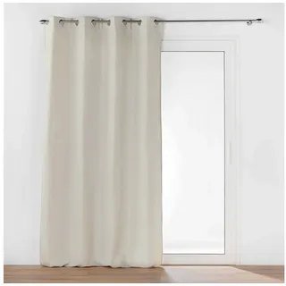Douceur d'intérieur Verdunkelungsvorhang Thermovorhang mit Ösen, doppellagig, Microfaser Vlies, 135 x 260 cm (1 St), modern beige