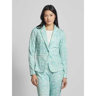 Blazer mit Allover-Muster Modell 'Kate', Mint, XS