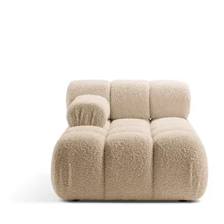 Micadoni Recamiere Bellis, Chaise Longue 1-Sitzer Modul beige