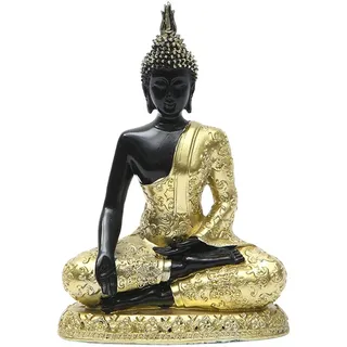 LOVIVER Buddha-Statue Mini-Sitzende Buddha-Figur für den Schreibtisch, Zen- und Feng-Shui-Dekoration, Garten-Dekofigur Geschenk für Wohnzimmer, Schlafzimmer, Heimbüro, Teestube, Tempel, Stil B