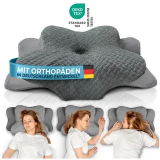 Glückstoff Orthopädisches Kissen (ERGO) grau