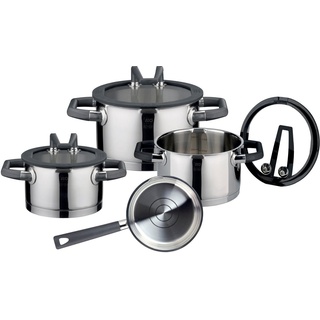 ELO Black Pearl Topf-Set 4-tlg. Fleischtopf (3x) + Stielkasserolle