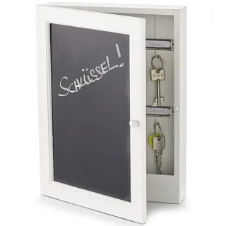 Zeller Schlüsselkasten Tafel 22 x 5 x 30 cm Weiß
