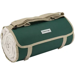 anndora Picknickdecke Wasserabweisende isolierende Unterseite 150x200 cm dunkelgrün beige Camping Strand Picknick
