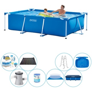 Intex Rechteckiger Pool - 260 x 160 x 65 cm - Einschließlich aller Notwendigkeiten
