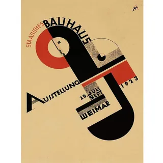 Wee Blue Coo Exhibition Bauhaus Weimar Icon Germany Vintage Retro Advertising Art Print Poster Wall Decor Kunstdruck Poster Wand-Dekor-12X16 Zoll