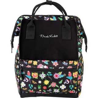 Frida Kahlo Cityrucksack Schwarz