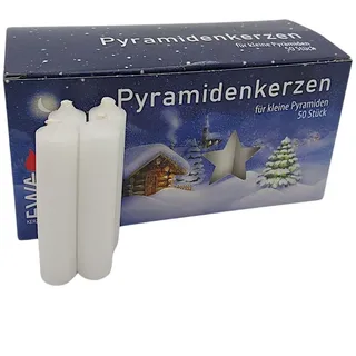 KCB-Kerzen Pyramidenkerzen 50 St. weiß