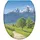WC-Sitz Alpen Absenkautomatik Blau
