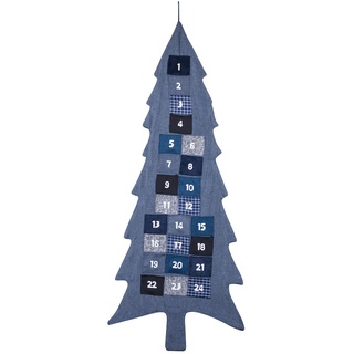 XXL Adventskalender zum Befüllen Weihnachtsbaum aus Stoff zum Aufhängen Weihnachten, Weihnachtskalender DIY von pajoma