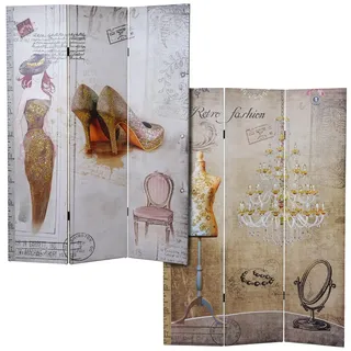 MCW Foto-Paravent Retro, Glitzer Fashion MVG-zertifiziert ~ 180x120cm