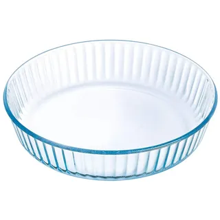 Pyrex Tarteform Backform Quicheform Obstkuchenform aus Hochwertiges Glas 26, 27, 30 cm cm NEU! (26 cm - 6 cm hoch)