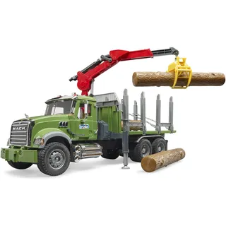 Bruder 02824 - MACK Granite Holztransport-LKW mit 3 Baumstämmen 1:16