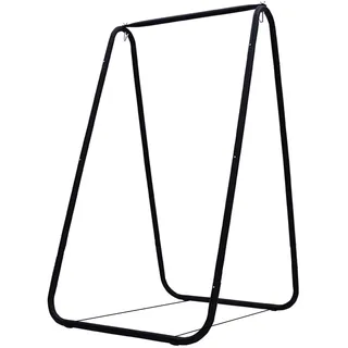 joukares Hängesessel Gestell, Tragbares Hängesessel Ständer, rutschfest, Max. Belastung 100kg, für Indoor/Outdoor, Einfach zu Montieren (hängesessel Nicht im Lieferumfang enthalten) Schwarz