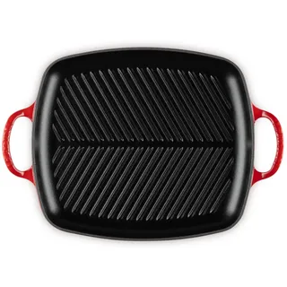 Le Creuset Signature Grillplatte rechteckig 30 cm kirschrot