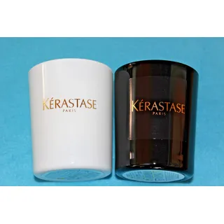 2x100gr. KERASTASE DUFTKERZE RAUMDUFT weihnachts edition WEISS UND SCHWARZ