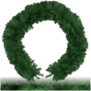 tectake® Weihnachtsgirlande, Tannengirlande mit 180 Zweigen, Girlande grün, Weihnachtsdeko innen, Weihnachtsdeko Outdoor, Weihnachten Deko für Treppengeländer, Deko Girlande - 2,7m, grün