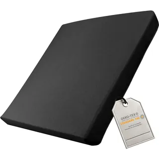 Supply24 since 2004 Orthopädisches Anti Dekubitus Gelschaum Sitzkissen 40x40x5 cm – Made in Germany | Ergonomisch & extra kompakt Sitzpolster (RG 60 (weich) Mit Polyester Bezug schwarz)