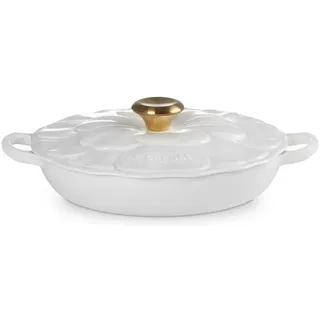Le Creuset Gourmet-Profitopf Blume 26 cm White