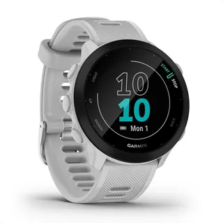Garmin Forerunner 55 mit Silikon-Wechselarmband weiß