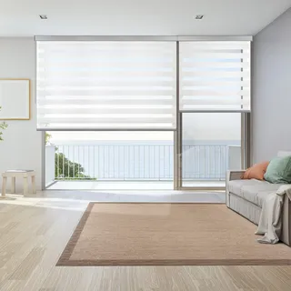 STORESDECO Doppelrollo 250 x 200 cm weiß