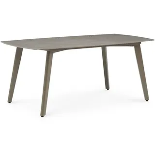 Idimex Meza Gartentisch 180 x 90 x 75 cm Champagner