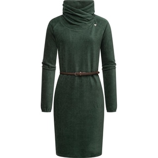 Ragwear Sweatkleid Belita warmes Cord-Kleid mit breitem Schlauchkragen grün 4XL (48)