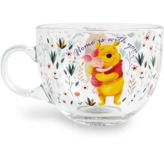 Winnie The Pooh Disney und Ferkel, große Kaffeetasse für Espresso, Tee, Mokka, Fassungsvermögen: 473 ml