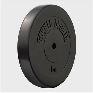 Gorilla Sports Hantelscheiben Gewichtsscheibe 15 kg schwarz