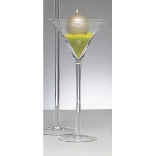 3x XXL Martiniglas Glas Kelch Riesenglas Glasvase Blumenvase Bodenvase riesig groß 50 cm