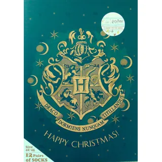 Socken Adventskalender Harry Potter Capelli 12 Paar Herrenstrümpfe Größe 42-46
