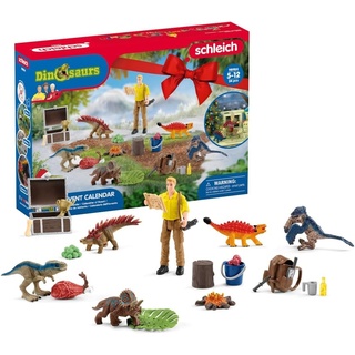 Schleich 98984 - Dinosaurs Adventskalender 2023 Dinosaurier-Spielset 24-teilig