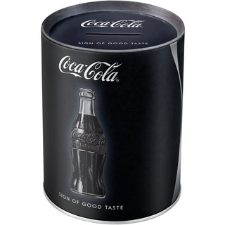 Nostalgic-Art Retro Spardose, 1 l, Coca-Cola – Sign of Good Taste – Geschenk-Idee für Coke-Fans, Sparschwein aus Metall, Vintage Blech-Sparbüchse
