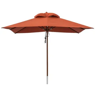 anndora-sonnenschirm Sonnenschirm 3x3 Meter Marktschirm quadratisch, LxB: 300,00x300,00 cm, wasserabweisende Beschichtung orange