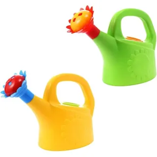 Gießkanne 2 Stück - Gießkanne für Kinder - Plastikgießkanne - Gießkanne für Zuhause - Gießkanne für den Strand - Leichtes Spielzeug - Spie... - Bunt