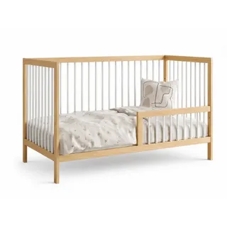 Kids Collective Babybett Natur/Weiß 60 x 120 cm