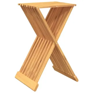 vidaXL Klapphocker Massivholz 40 x 70 x 33 cm Braun