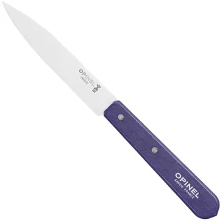 OPINEL Officemesser 10 cm Holzgriff violett Nr. 112, Griff aus Buchenholz, Klinge aus Edelstahl, 10000919