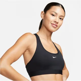 Nike Swoosh Light Support Non-Padded Sport-BH Damen 010 black/white S
