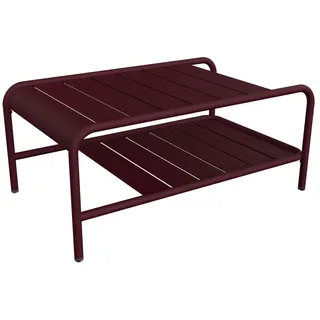 Fermob - Luxembourg niedriger Tisch, 90 x 55 cm, schwarzkirsche